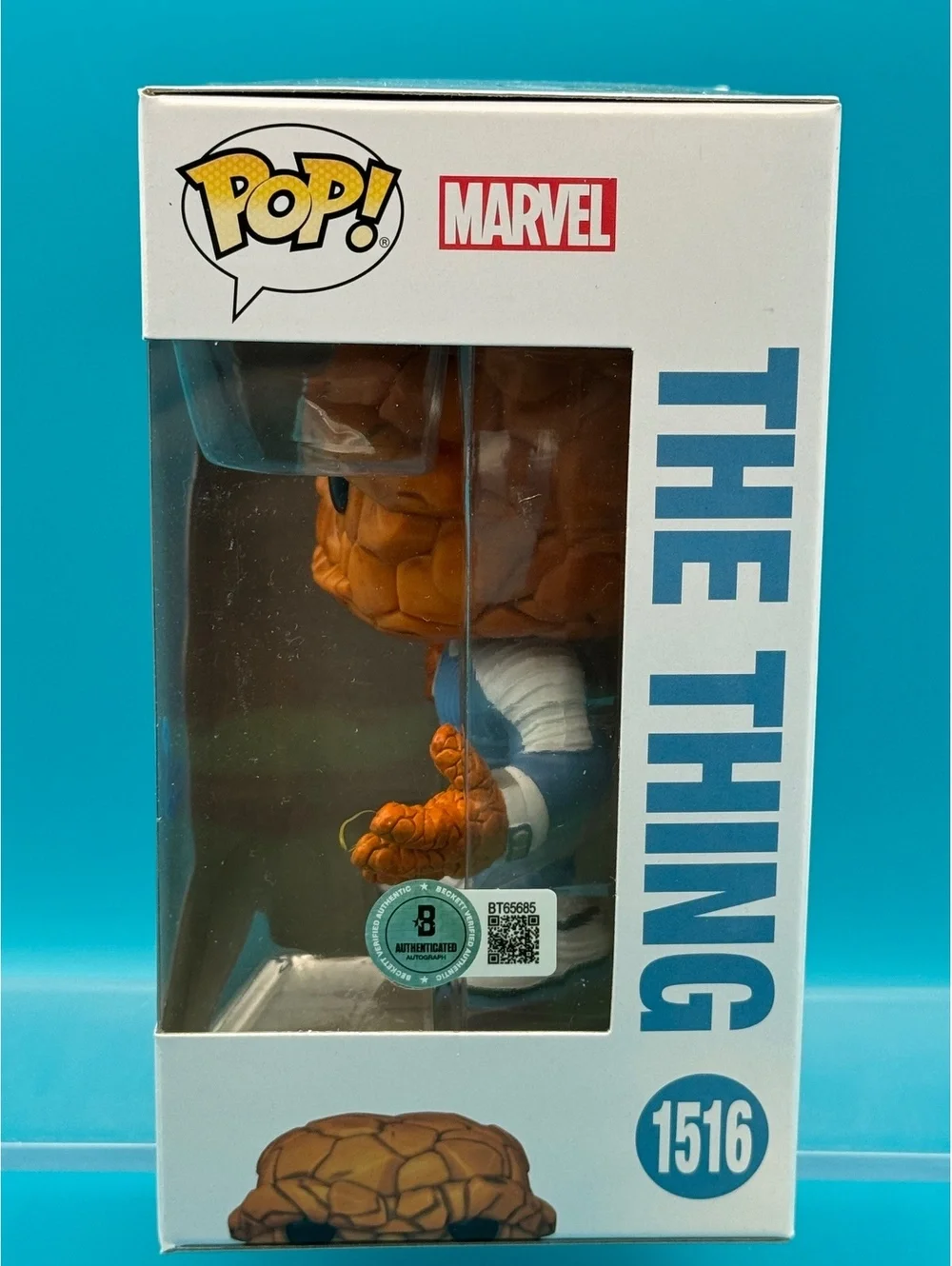 Ebon Moss-Bachrach signed Thing marvel fantastic four live action Beckett COA